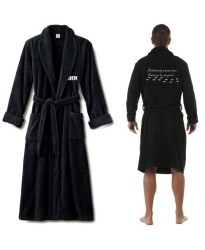 I'm upto no good with custom text Bathrobe